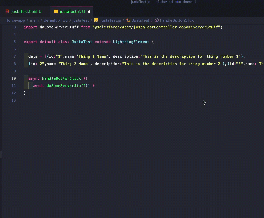 Prettier cleaning up ugly code on save
